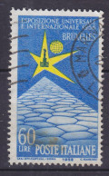 Italy 1958 Mi. 1010, 60 L Weltaustellung World Exhibition Bruxelles Brüssel - 1946-60: Usati