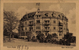 CPA Bad Wildungen In Hessen, Park Hotel, Fahne - Autres & Non Classés