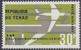 Chad 1966 -  Airmail: Inauguration Of "DC-8" Air Services, Air Afrique - Mi 161 ** MNH [1878] - Ciad (1960-...)