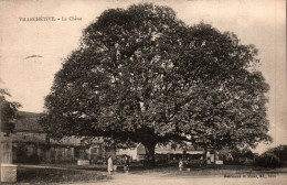 N°4182 W -cpa Villechetive -le Chêne- Cachet Convoyeur Au Verso- - Bäume