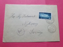 Norvège - Enveloppe De Oslo Pour La Suède En 1944  - Réf 3598 - Lettres & Documents