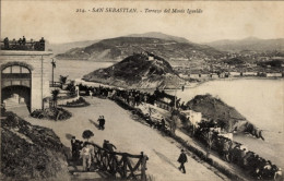 CPA San Sebastián Baskenland, Terrazzo Del Monte Igueldo - Autres & Non Classés