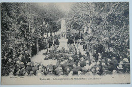 Cpa 1922 Epineuil 89 L'inauguration Du Monument Aux Morts - MAY07 - Autres & Non Classés