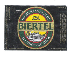 ALCOHOLVRIJ BIER - BIERTEL     -  0,25 L  -   BIERETIKET  (BE 899) - Bier