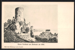 AK Bodman, Ruine Am Bodensee 1850  - Autres & Non Classés