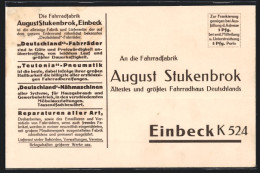 AK Einbeck, Fahrradfabrik August Stukenbrok  - Einbeck
