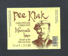 BR.STRUBBE - ICHTEGEM VOOR PEE KLAK LEBBEKE - PEE KLAK - MOORSELS BIER   -  25 CL -   BIERETIKET (BE 843) - Birra