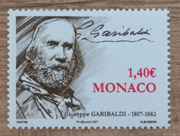 Monaco - YT N°2589 - Giuseppe Garibaldi, Homme Politique Italien - 2007 - Neuf - Neufs