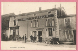 SAS0346  CPA  BOURMONT (Haute-Marne)  HOTEL & CAFE DE LA GARE G. REISDORF  ++++++ - Bourmont