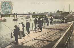 2 Superbes Cpa 94 CHOISY-LE-ROI. Pêcheurs Près Du Pont Et Le Marché & Mairie 1905-06 - Choisy Le Roi