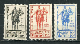 MAROC: SOLIDARITÉ N° Yvert 241/243** - Unused Stamps