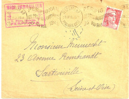 1E9 --- 66 PERPIGNAN Krag Grand Prix Automobile 1948 Gandon - Mechanical Postmarks (Advertisement)