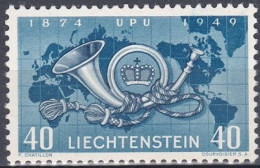 Liechtenstein Nn 1949 75e Anniversaire De L'Union Postale Universelle, UPU (J5) - Ungebraucht