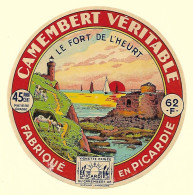 Etiqu. Camembert LE FORT DE L'HEURT 62-F- - Fromage