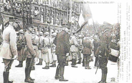 Reproduction CPA - Militaria - Guerre 1914-18 - Fetes De La Victoire Du 14 Juillet 1919 - Maréchaux Joffre Foch Et Pétai - War 1914-18