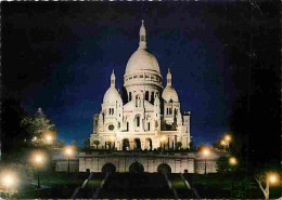 75 - Paris - Basilique Du Sacré-Coeur De Montmartre - Vue De Nuit - Carte Neuve - CPM - Voir Scans Recto-Verso - Sacré Coeur