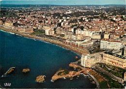 64 - Biarritz - La Grande Plage - Le Rocher Du Basta - Les Casinos - Vue Aérienne - Etat Pli Visible - CPM - Voir Scans  - Biarritz