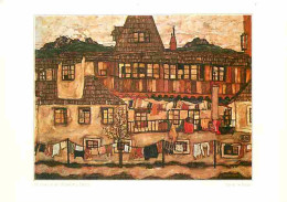 Art - Peinture - Egon Schiele - Houses With Washing Lines - Artothek - CPM - Voir Scans Recto-Verso - Paintings