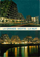 34 - La Grande Motte - Multivues - Vue De Nuit - Automobiles - CPM - Voir Scans Recto-Verso - Autres & Non Classés