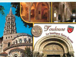 31 - Toulouse - Basilique Saint Sernin - Multivues - Blasons - CPM - Voir Scans Recto-Verso - Toulouse