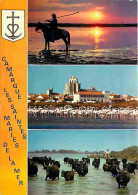 13 - Camargue - Multivues - Chevaux - Taureaux - Flamants Roses - Gardians - Blasons - Flamme Postale - CPM - Voir Scans - Autres & Non Classés