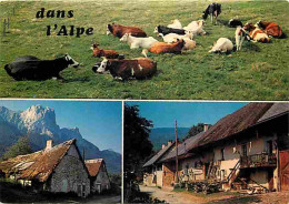 Animaux - Vaches - Alpes - Multivues - Flamme Postale - CPM - Voir Scans Recto-Verso - Koeien