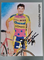 Autographe Christophe Mengin Chazal 1995 - Radsport