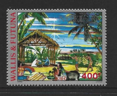 Wallis & Futuna Islands 1988 Christmas 400 Fr Airmail Single MNH , Sl Gum Disturbance - Unused Stamps