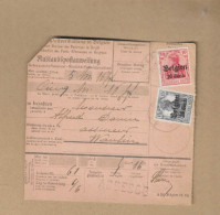 Los Vom 01.06  Deutsche Postanweisung Aus Assesse  1918 - Occupation 1914-18