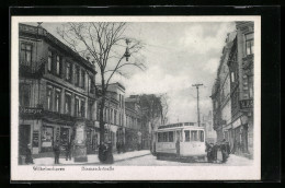 AK Wilhelmshaven, Strassenbahn In Der Bismarckstrasse  - Tramways