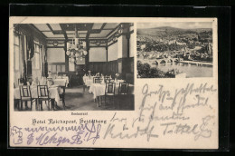 AK Heidelberg, Hotel Reichspost, Restaurant  - Heidelberg