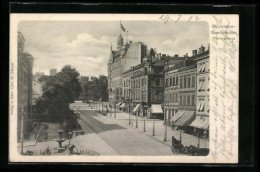 AK St. Johann /Saarbrücken, Blick In Die Reichsstrasse  - Saarbrücken