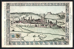 Künstler-AK Ravensburg, Project. Historischer Festzug 1902, Stadtansicht Um 1600  - Ravensburg