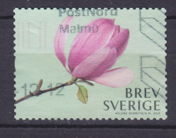 Sweden 2015 Mi. 3051, -  Magnolie Stanzungen Im Markenbild, MALMÖ Cancel - Used Stamps