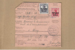 Los Vom 01.06  Deutsche Postanweisung Aus Clavier  1918 - Occupation 1914-18