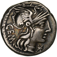 Aburia, Denier, 132 BC, Rome, Argent, TTB+, Crawford:250/1 - République (-280 à -27)