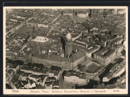 Foto-AK Walter Hahn, Dresden, Nr. 13008: Dresden, Neues Rathaus, Kreuzkirche, Altmarkt U. Neumarkt  - Photographs