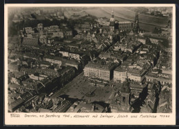 Foto-AK Walter Hahn, Dresden, Nr. 12985: Dresden, Altmarkt Mit Zwinger Und Schloss Vor Der Zerstörung  - Photographie