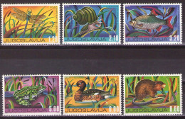 Yugoslavia 1976 - Animals - Fauna - Mi 1640-1645 - MNH**VF - Unused Stamps