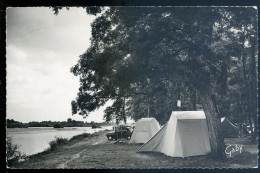 Cpsm Du 18 Saint Thibault Saint Satur -- Le Camping Et Le Pont Sur La Loire   STEP108 - Autres & Non Classés