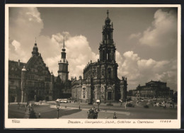 Foto-AK Walter Hahn, Dresden, Nr. 10898: Dresden, Georgentor, Schloss, Hofkirche U. Opernhaus  - Photographs