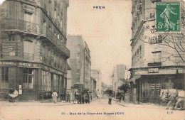 PARIS - Rue De La Cour Des Noues (carte Vendue En L'état).. - Arrondissement: 20