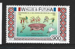 Wallis & Futuna Islands 1989 Human Rights 900 Fr Airmail Single MNH - Ungebraucht