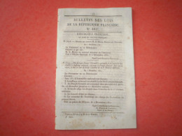Lois 1851: Présentation Au Peuple & à L'armée Du Plébiscite Par Louis Napoléon. Création D'une Commission Consultative - Wetten & Decreten