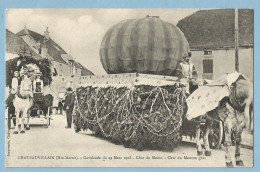 0736  CPA  CHATEAUVILLAIN  (Haute-Marne)  Cavalcade Du 29 Mars 1908 - Char Du Melon - Char Du Mouton Gras  ++++++ - Chateauvillain