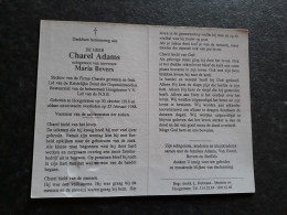 Charel Adams ° Hoogstraten 1918 + Hoogstraten 1988 X Maria Bevers (Fam: Van Gestel - Stoffels) - Obituary Notices