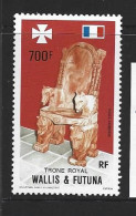 Wallis & Futuna Islands 1989 Royal Throne 700 Fr. Airmail Single MNH - Nuevos