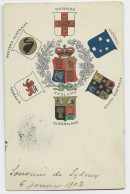 AUSTRIALIA NEW SOUTH WALES 1D+1/2 POST CARD SYDNEY 1902 TO PARIS - Briefe U. Dokumente