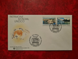 LETTRE / CARTE UNITED NATIONS GENEVE 1984 PATRIMOINE MONDIAL UNESCO - Sonstige & Ohne Zuordnung
