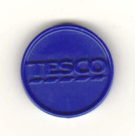 Jeton De Caddie " TESCO " Angleterre Hypermarché _Je199 - Jetons De Caddies